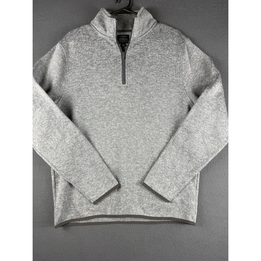 J Crew Faux Sherpa Fleece Pullover Tunic Women's Large 1/4 Zip Sweatshirt
